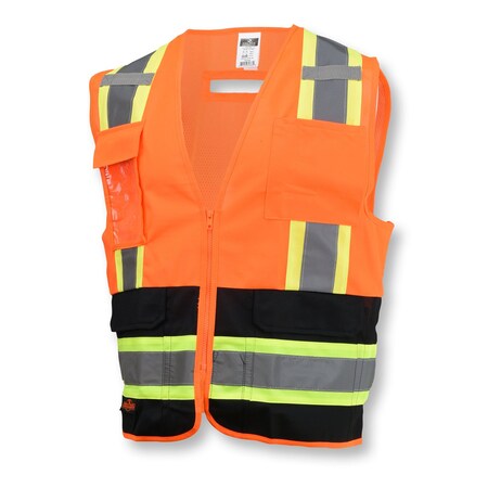 Radians Hi-Vis TpR/Cl2 2TnSol F/ Msh Bk Surv Vst-Org-3X SV6B-2ZOD-3X